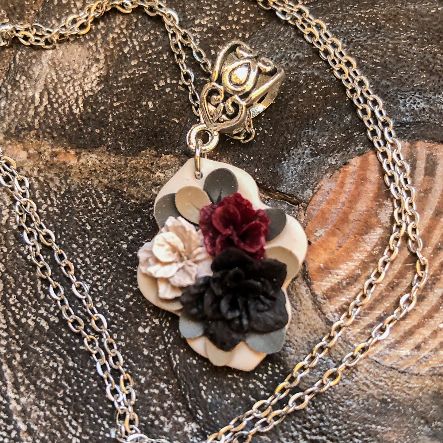 Dark and Moody Collection, Polymer Clay, Gold and Silver Options Earrings and Necklaces