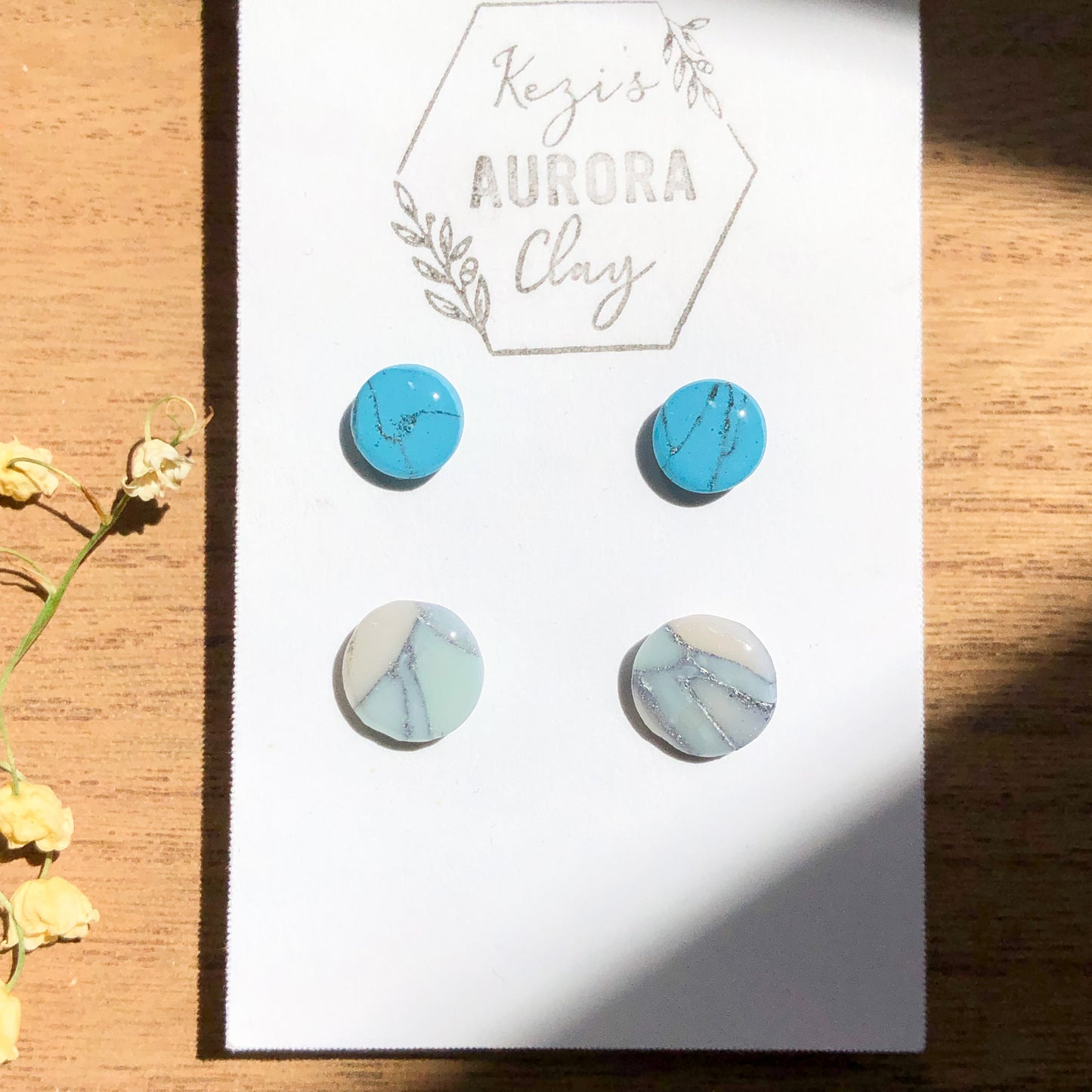 Summer Stud Pack Polymer Clay Stud Earrings on Surgical Stainless Steel, Canadian Made