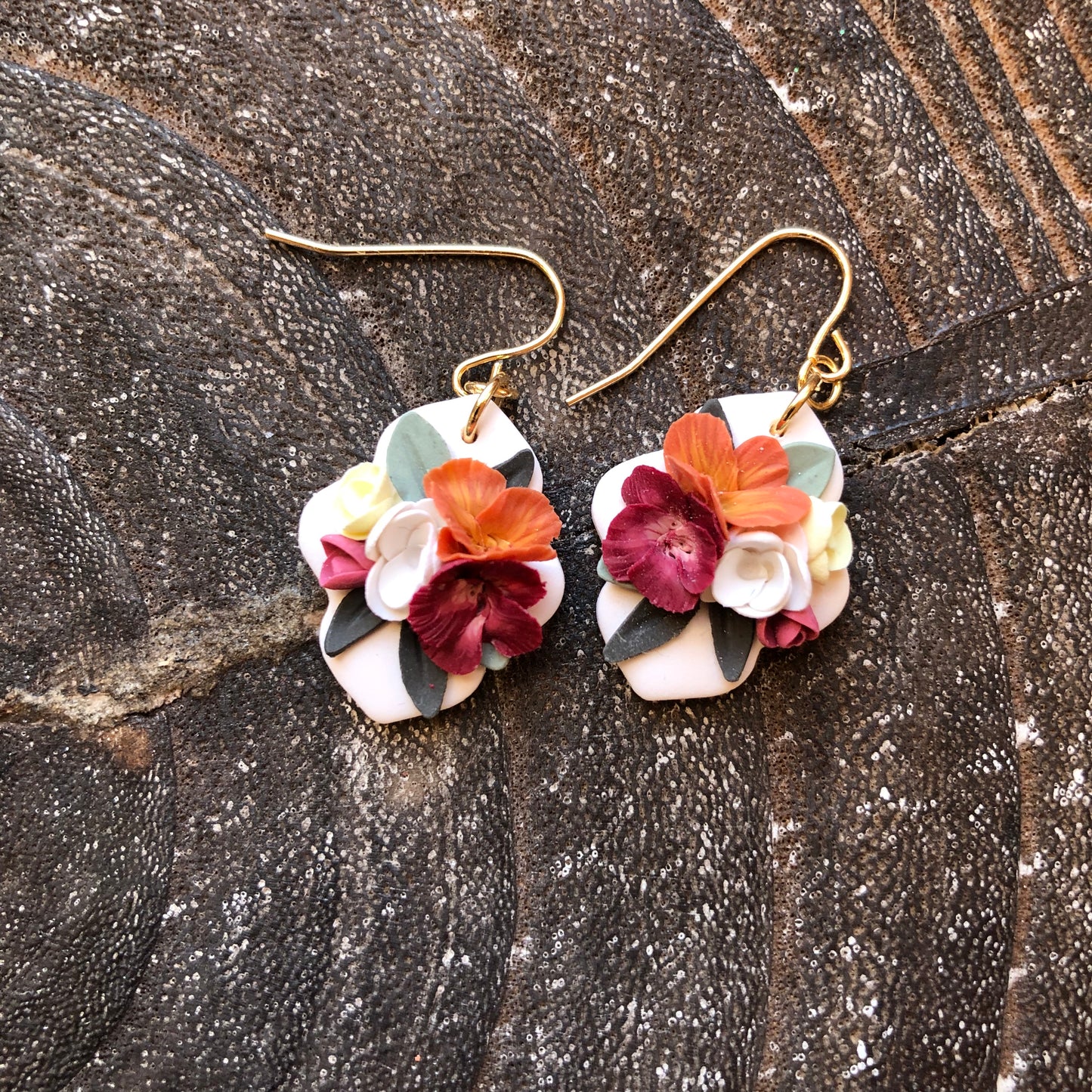 Spring Collection 2026 Polymer Clay Earrings on 14k Gold
