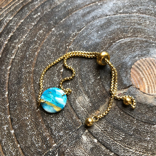 Beach Collection, Polymer Clay Adjustable Bracelet