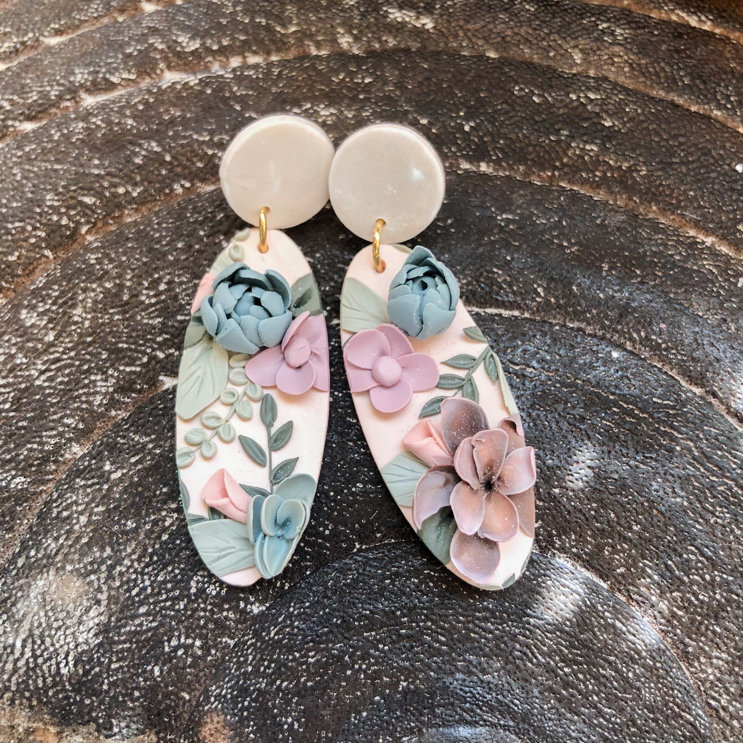 Spring 2025 Collection, Medium Oval Dangles on Stud Posts or 14k Gold Hooks