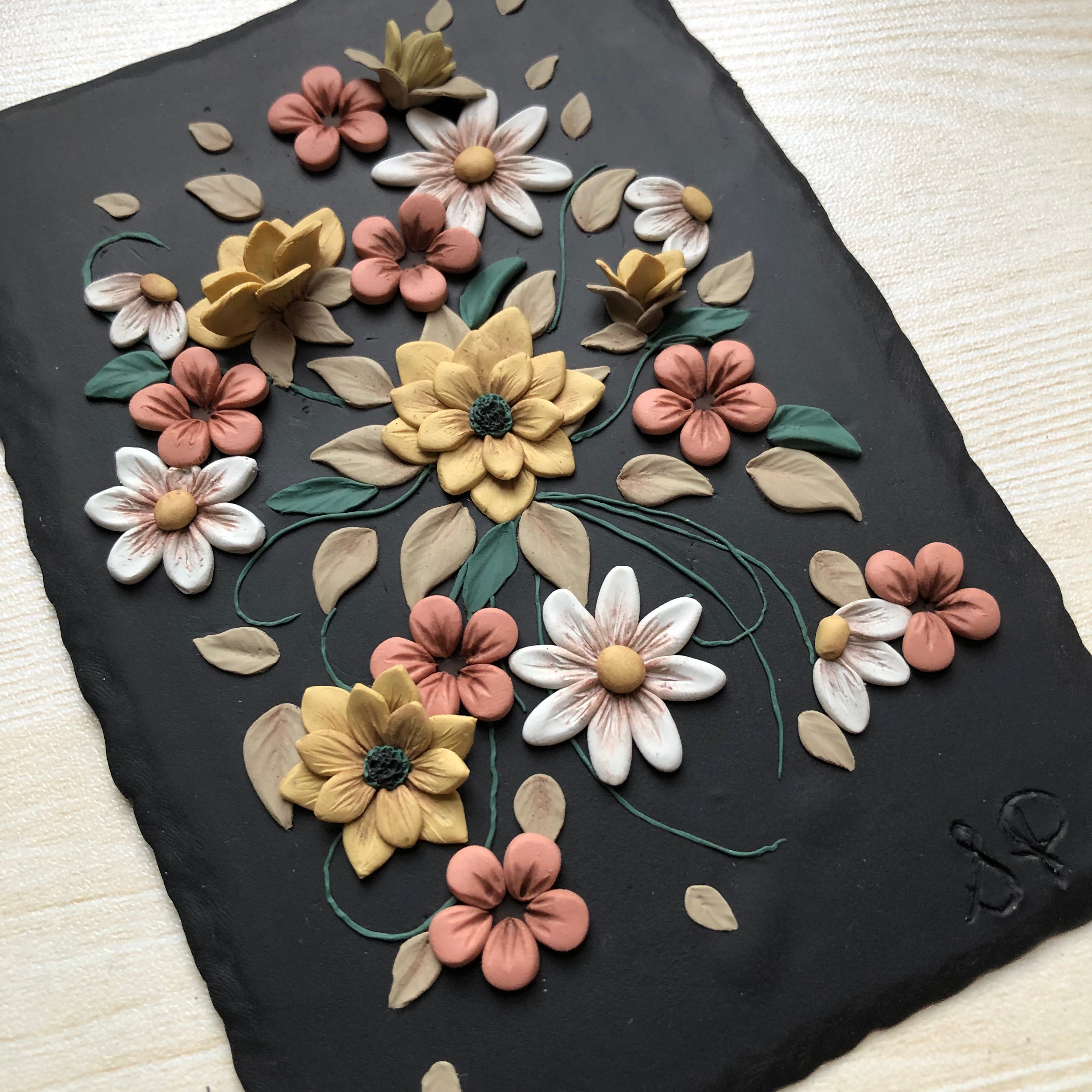 Home Decor, Polymer Clay Art Piece and Easel – Kezi's Aurora Clay