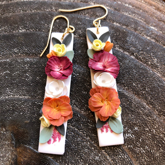 Spring Collection 2026, Polymer Clay Earrings on 14k