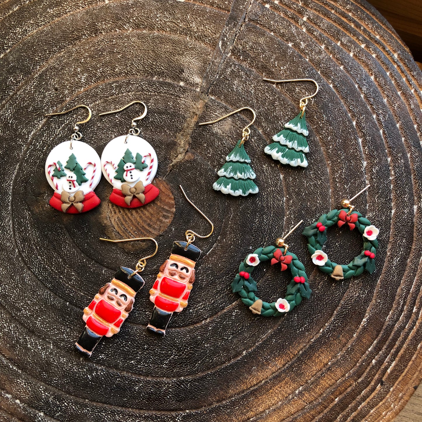 Christmas Collection, Polymer Clay Dangles