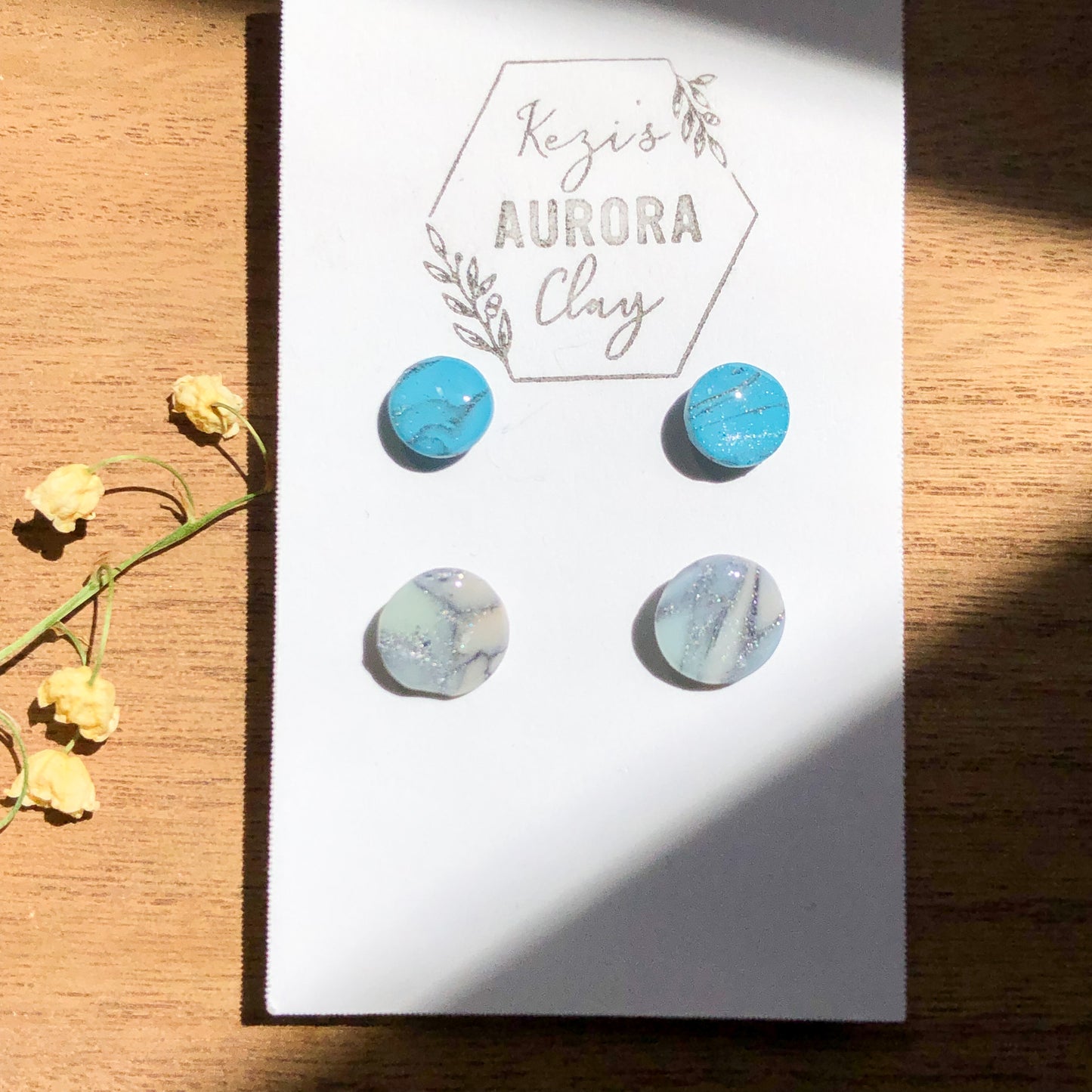 Summer Stud Pack Polymer Clay Stud Earrings on Surgical Stainless Steel, Canadian Made